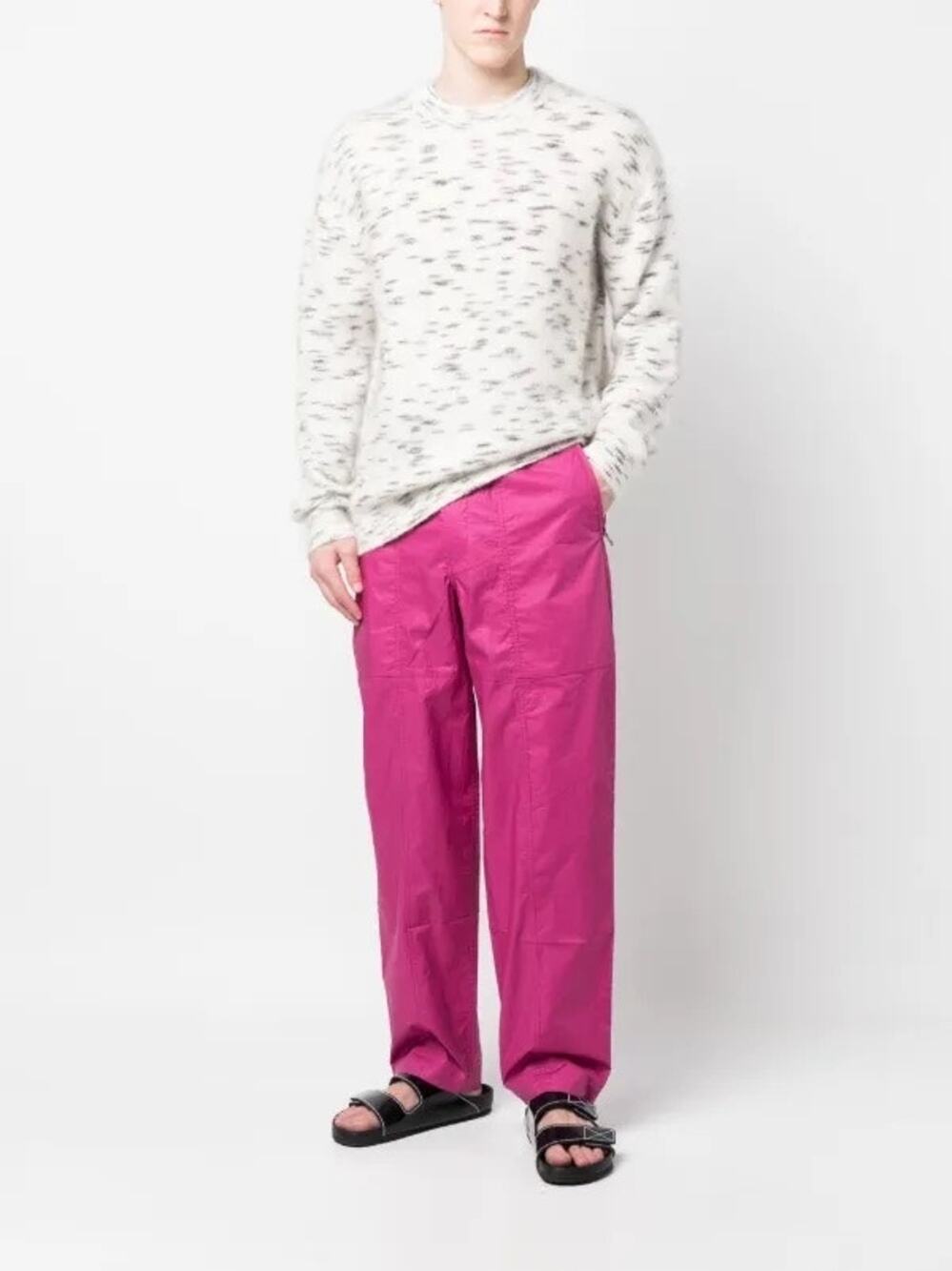Marant Magenta Nylon Parachute Ezra Track Pants Streetwear Gorpcore Utility
